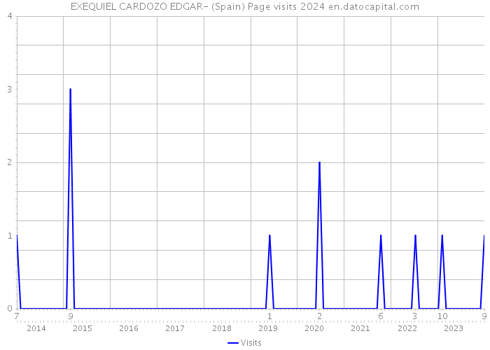 EXEQUIEL CARDOZO EDGAR- (Spain) Page visits 2024 