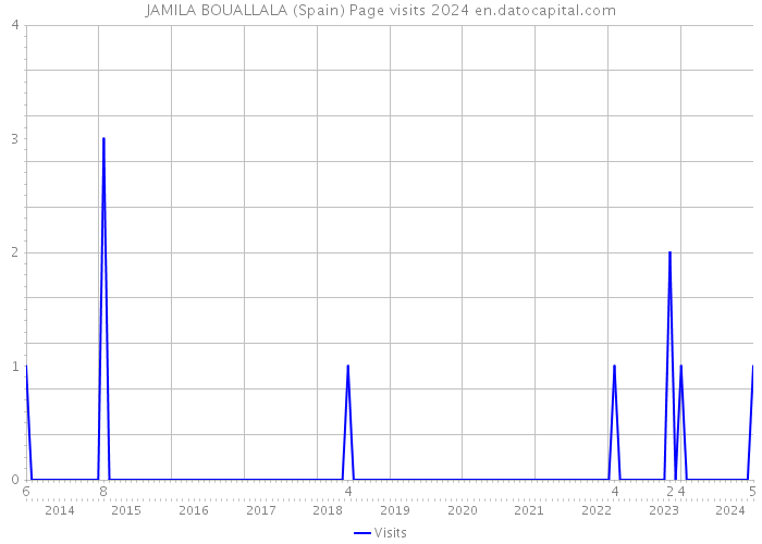JAMILA BOUALLALA (Spain) Page visits 2024 