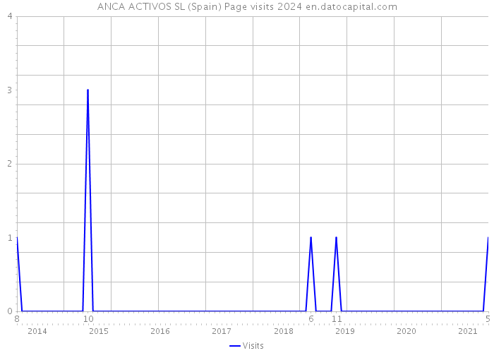 ANCA ACTIVOS SL (Spain) Page visits 2024 