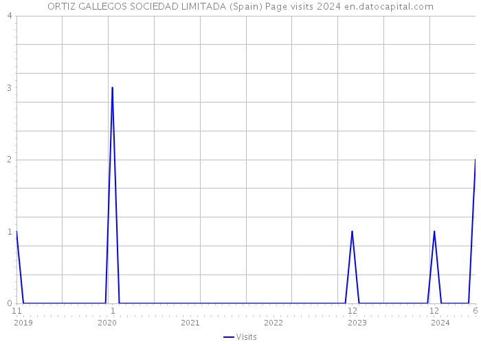 ORTIZ GALLEGOS SOCIEDAD LIMITADA (Spain) Page visits 2024 