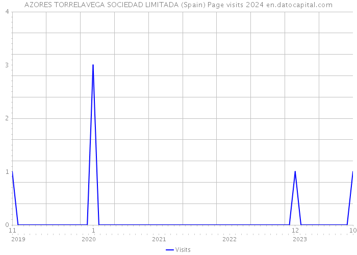 AZORES TORRELAVEGA SOCIEDAD LIMITADA (Spain) Page visits 2024 