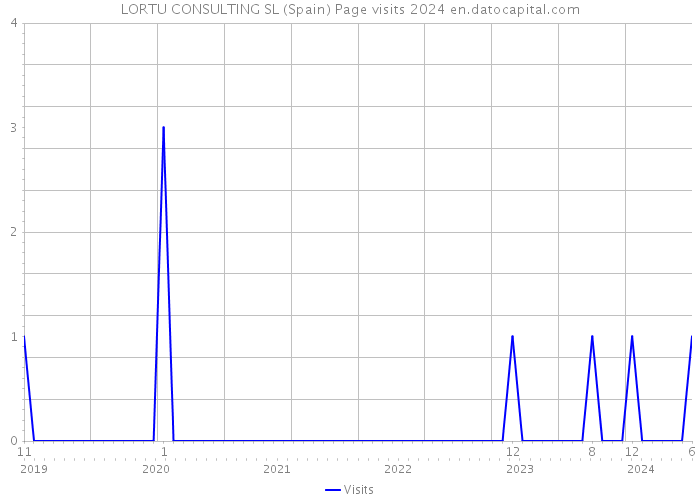 LORTU CONSULTING SL (Spain) Page visits 2024 