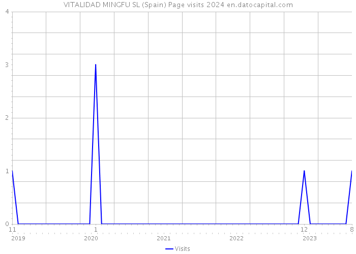 VITALIDAD MINGFU SL (Spain) Page visits 2024 