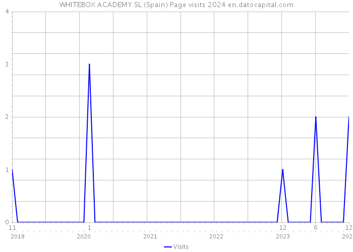 WHITEBOX ACADEMY SL (Spain) Page visits 2024 