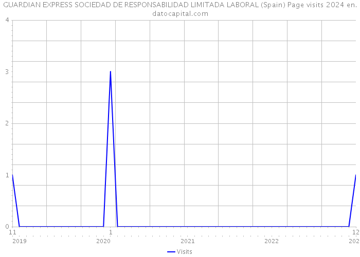 GUARDIAN EXPRESS SOCIEDAD DE RESPONSABILIDAD LIMITADA LABORAL (Spain) Page visits 2024 
