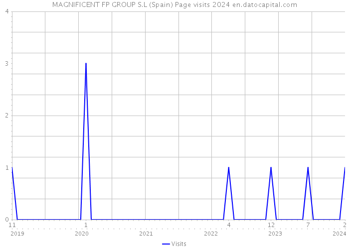 MAGNIFICENT FP GROUP S.L (Spain) Page visits 2024 