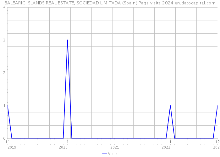 BALEARIC ISLANDS REAL ESTATE, SOCIEDAD LIMITADA (Spain) Page visits 2024 