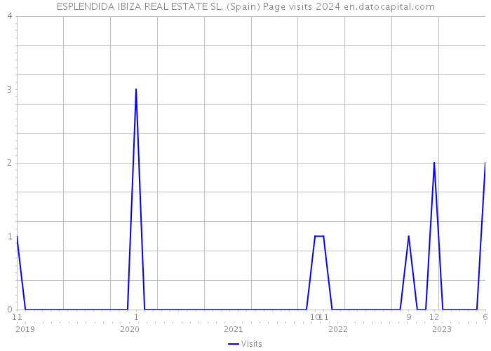 ESPLENDIDA IBIZA REAL ESTATE SL. (Spain) Page visits 2024 