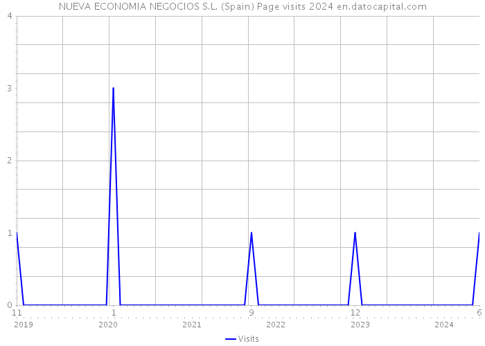 NUEVA ECONOMIA NEGOCIOS S.L. (Spain) Page visits 2024 