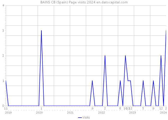 BAINS CB (Spain) Page visits 2024 