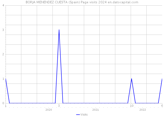BORJA MENENDEZ CUESTA (Spain) Page visits 2024 