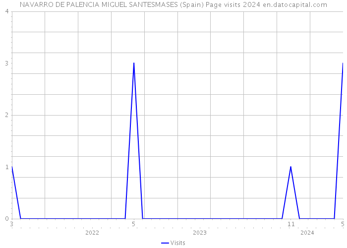 NAVARRO DE PALENCIA MIGUEL SANTESMASES (Spain) Page visits 2024 