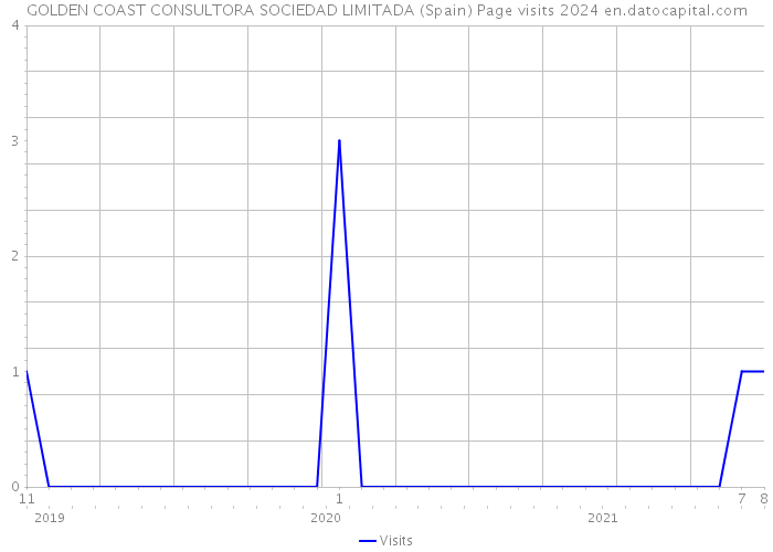 GOLDEN COAST CONSULTORA SOCIEDAD LIMITADA (Spain) Page visits 2024 