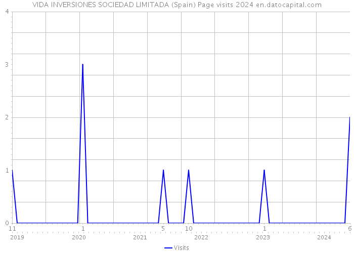 VIDA INVERSIONES SOCIEDAD LIMITADA (Spain) Page visits 2024 