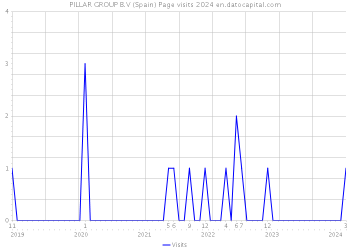 PILLAR GROUP B.V (Spain) Page visits 2024 