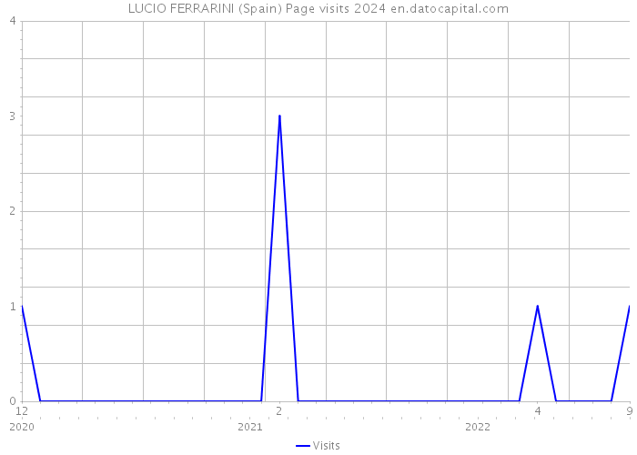 LUCIO FERRARINI (Spain) Page visits 2024 