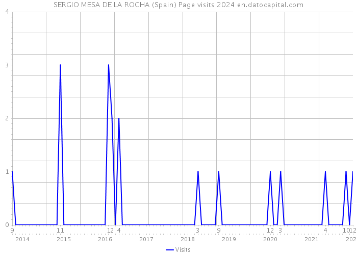 SERGIO MESA DE LA ROCHA (Spain) Page visits 2024 