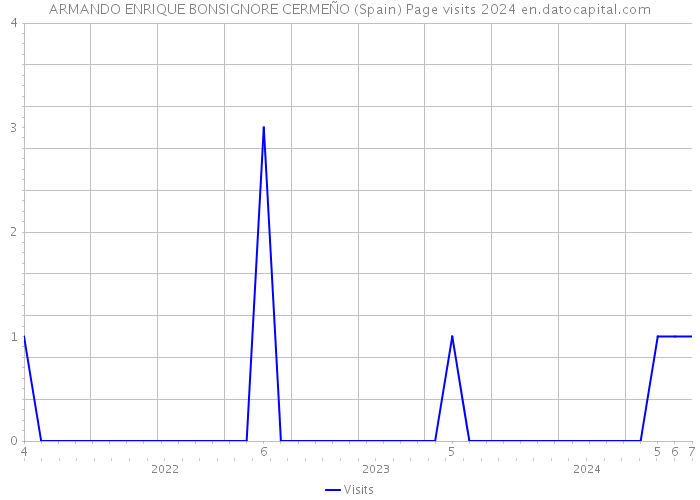 ARMANDO ENRIQUE BONSIGNORE CERMEÑO (Spain) Page visits 2024 