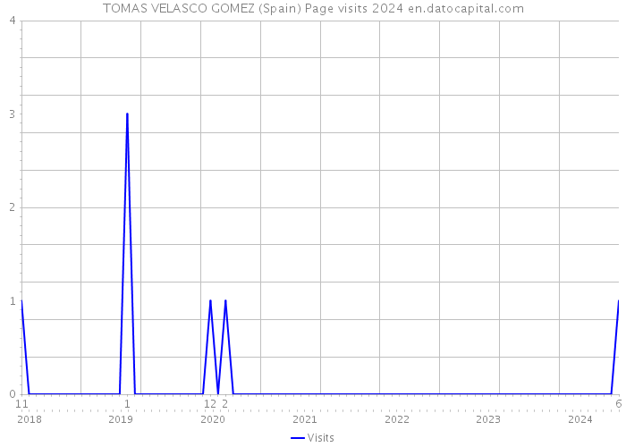 TOMAS VELASCO GOMEZ (Spain) Page visits 2024 