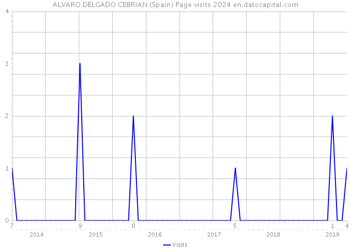 ALVARO DELGADO CEBRIAN (Spain) Page visits 2024 