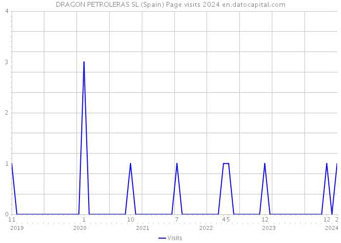 DRAGON PETROLERAS SL (Spain) Page visits 2024 