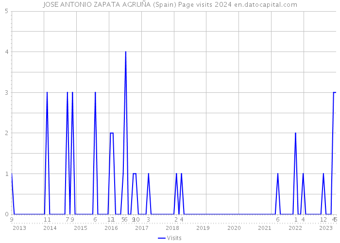 JOSE ANTONIO ZAPATA AGRUÑA (Spain) Page visits 2024 