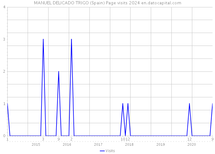 MANUEL DELICADO TRIGO (Spain) Page visits 2024 