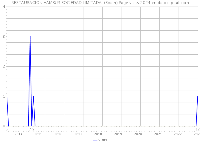 RESTAURACION HAMBUR SOCIEDAD LIMITADA. (Spain) Page visits 2024 