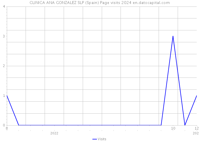 CLINICA ANA GONZALEZ SLP (Spain) Page visits 2024 