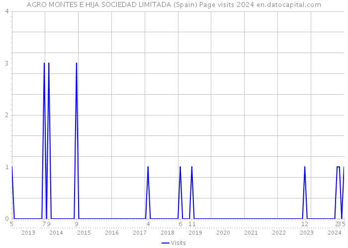 AGRO MONTES E HIJA SOCIEDAD LIMITADA (Spain) Page visits 2024 