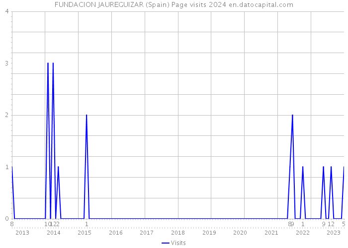 FUNDACION JAUREGUIZAR (Spain) Page visits 2024 