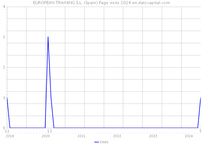 EUROPEAN TRAINING S.L. (Spain) Page visits 2024 