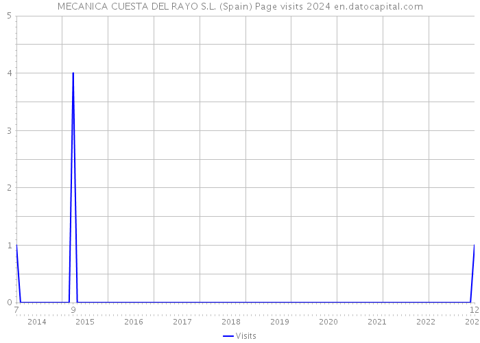 MECANICA CUESTA DEL RAYO S.L. (Spain) Page visits 2024 