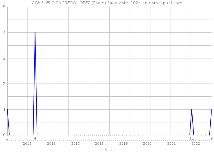 CONSUELO SAGREDO LOPEZ (Spain) Page visits 2024 