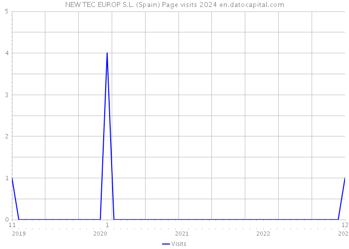 NEW TEC EUROP S.L. (Spain) Page visits 2024 