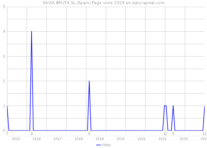 SAVIA BRUTA SL (Spain) Page visits 2024 