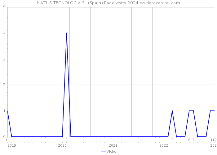 NATUS TECNOLOGIA SL (Spain) Page visits 2024 