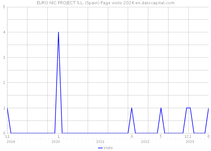 EURO NIC PROJECT S.L. (Spain) Page visits 2024 