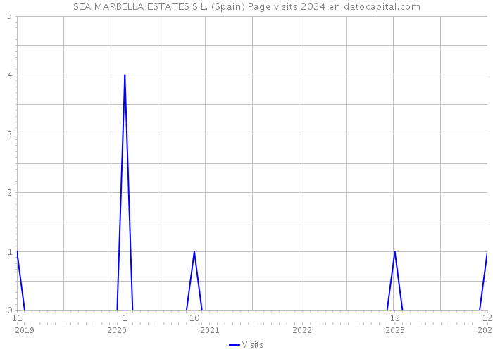 SEA MARBELLA ESTATES S.L. (Spain) Page visits 2024 
