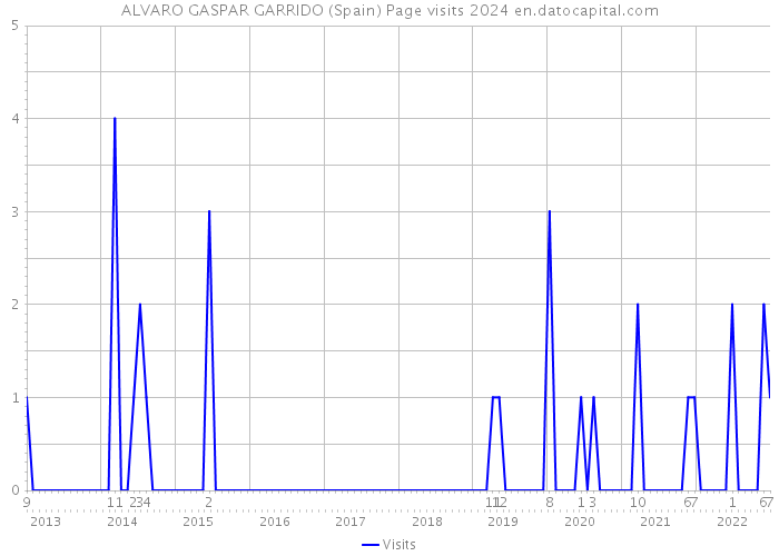 ALVARO GASPAR GARRIDO (Spain) Page visits 2024 