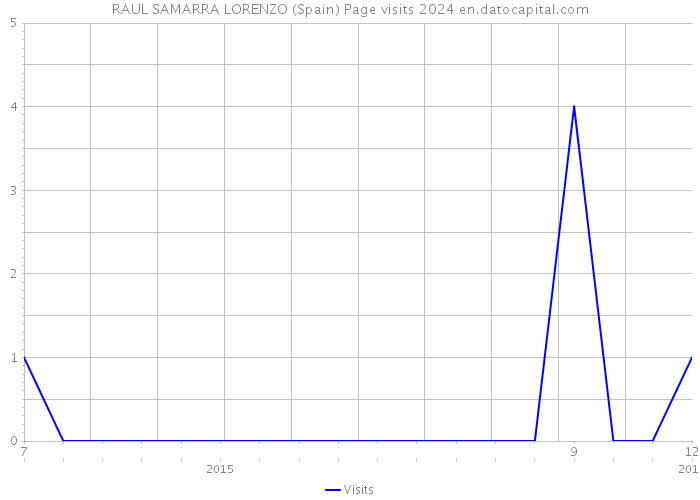 RAUL SAMARRA LORENZO (Spain) Page visits 2024 