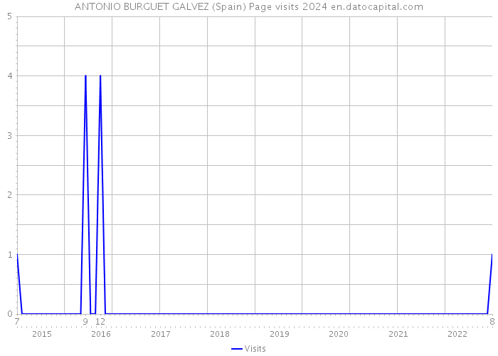 ANTONIO BURGUET GALVEZ (Spain) Page visits 2024 