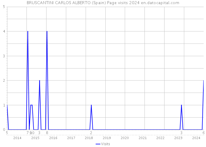 BRUSCANTINI CARLOS ALBERTO (Spain) Page visits 2024 
