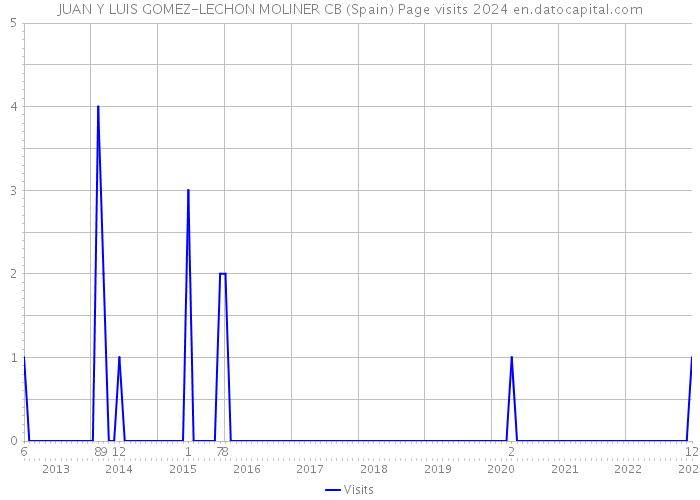 JUAN Y LUIS GOMEZ-LECHON MOLINER CB (Spain) Page visits 2024 