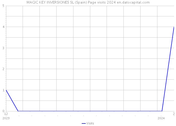 MAGIC KEY INVERSIONES SL (Spain) Page visits 2024 
