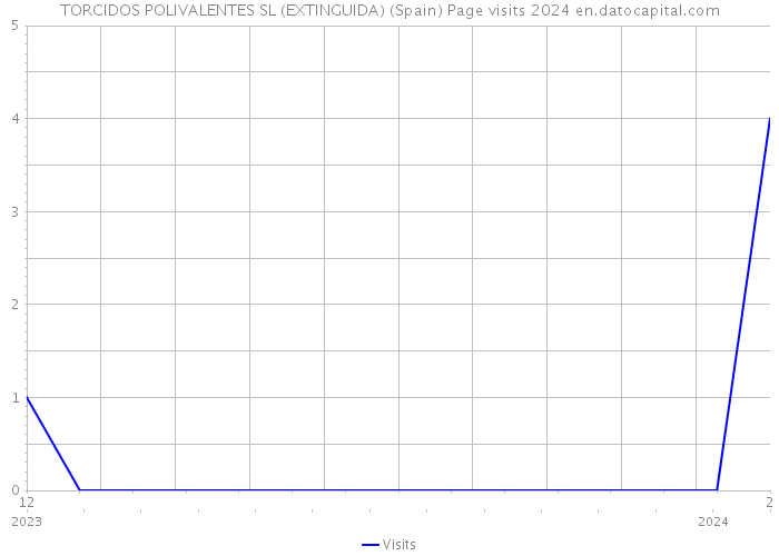 TORCIDOS POLIVALENTES SL (EXTINGUIDA) (Spain) Page visits 2024 