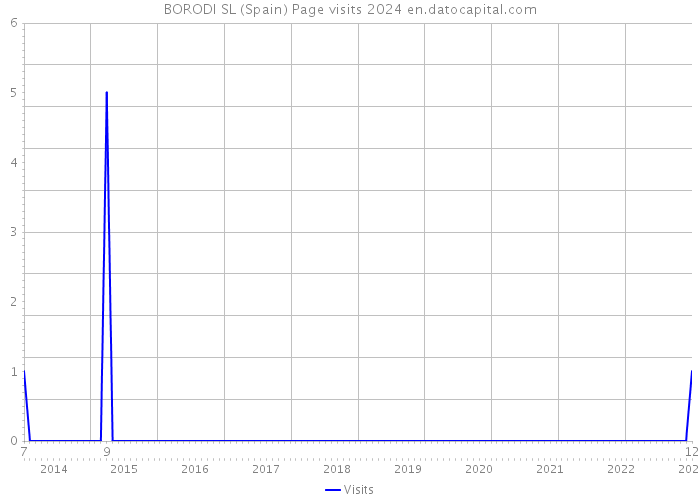 BORODI SL (Spain) Page visits 2024 