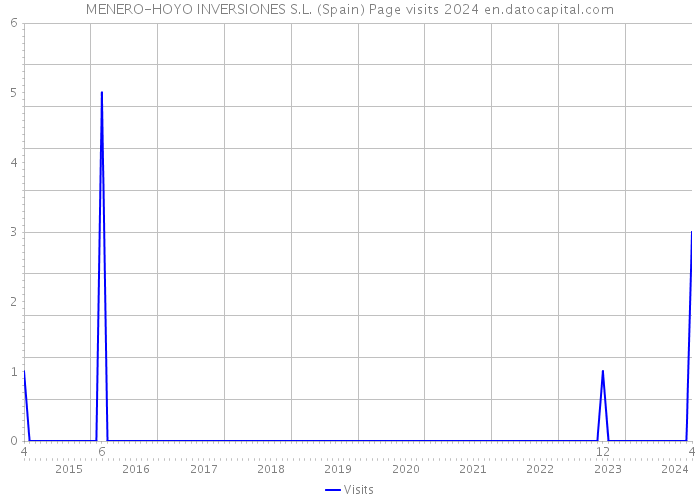 MENERO-HOYO INVERSIONES S.L. (Spain) Page visits 2024 