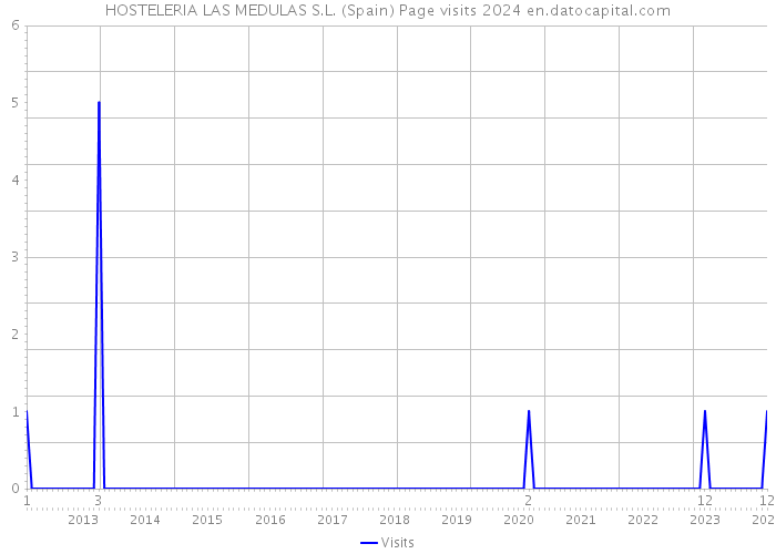 HOSTELERIA LAS MEDULAS S.L. (Spain) Page visits 2024 