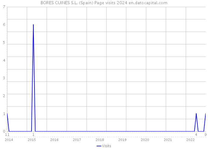 BORES CUINES S.L. (Spain) Page visits 2024 